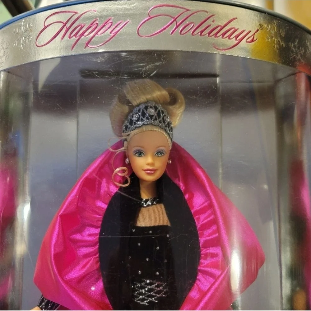 NIB! 1998 Happy Holidays Mattel#20200 Barbie RARE Box Error Misprint - Picture 3 of 8
